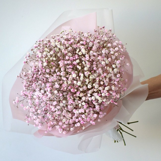 Букет цветов "Нежность гипсофилы" Букет цветов "Нежность гипсофилы"